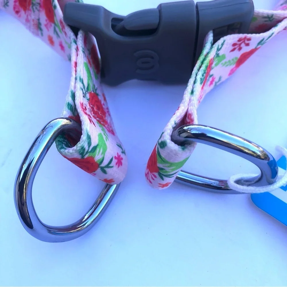 NWT Blueberry Pet floral step in harness L